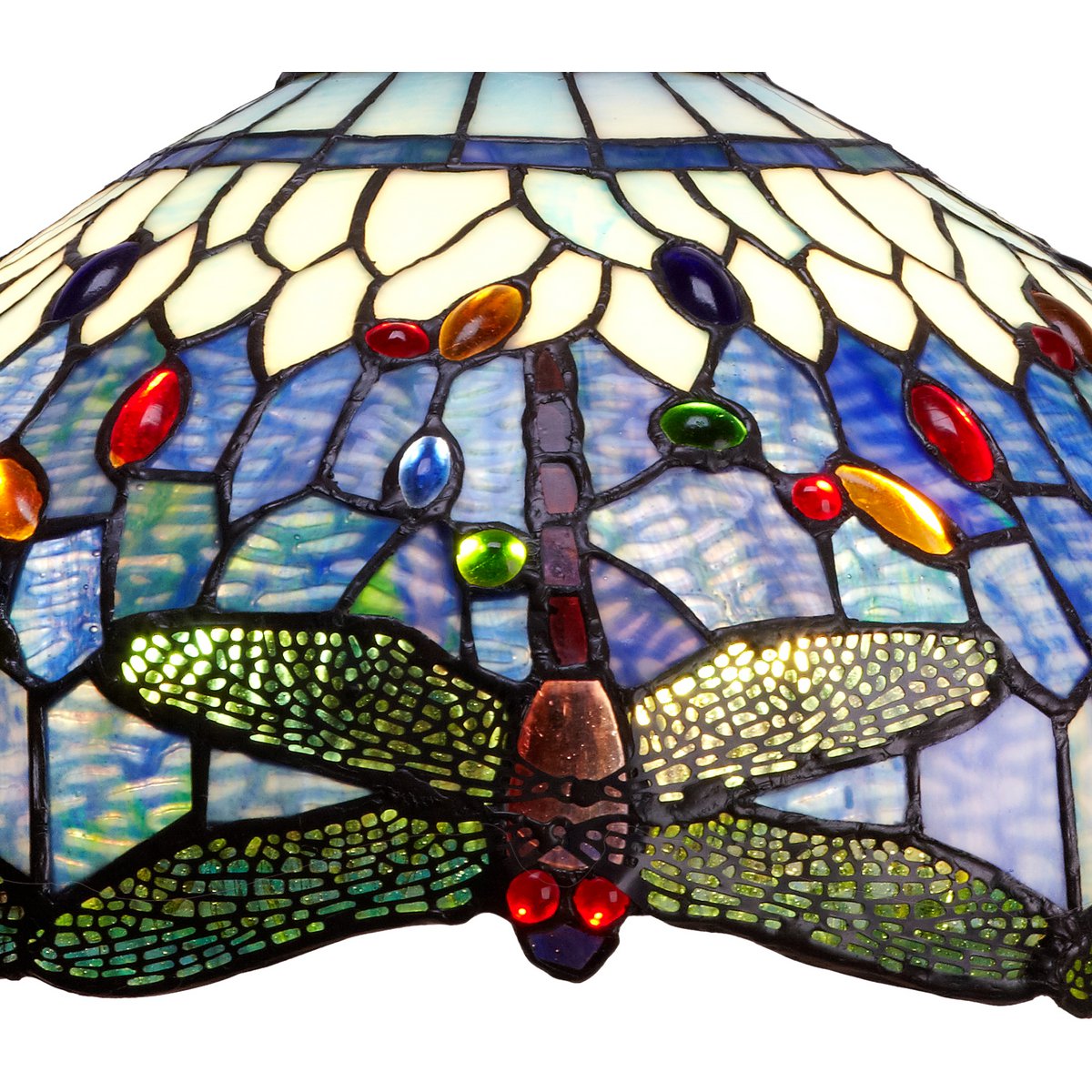 Alexandra Lighting - Grote Tafellamp Tiffany Diameter 40Cm Belle Epoque Serie - tafellampen - sfeerbeeld