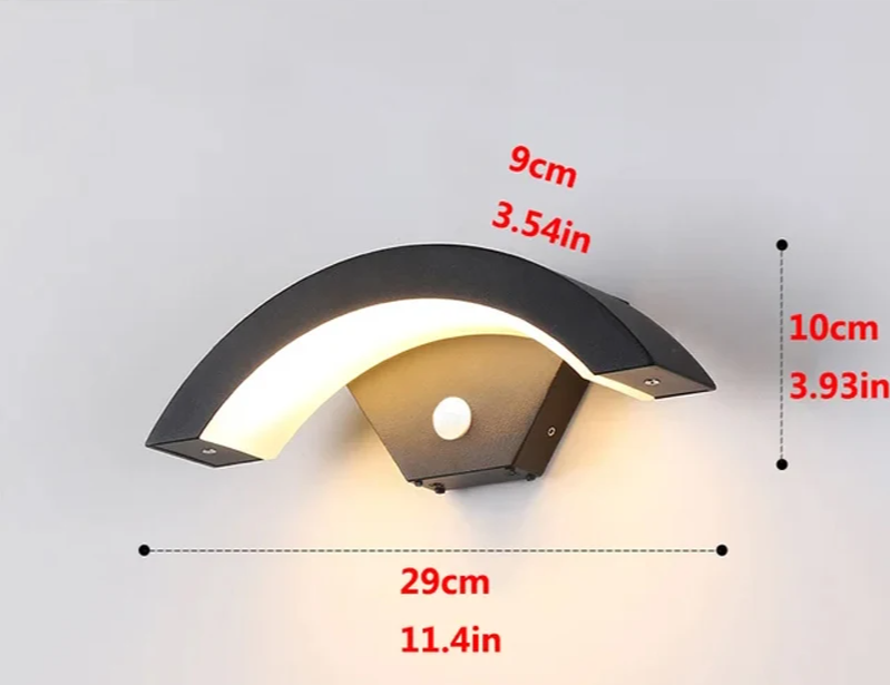 LUXGUARD Slim PIR Buitenlamp - buitenverlichting - gemonteerd