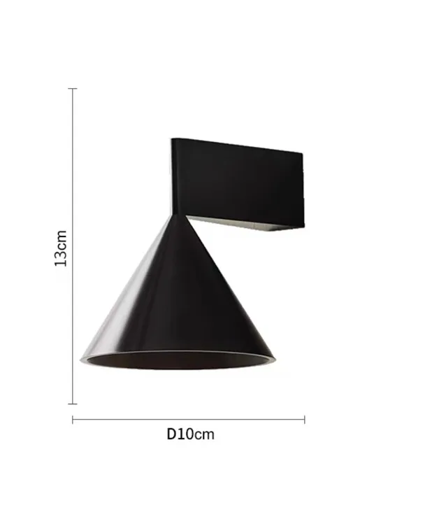 LumoCone Italiaanse Minimalistische Wandlamp - wandlamp - sfeerbeeld