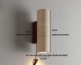 TerraLume Wabi-Sabi Travertin LED Wandlamp