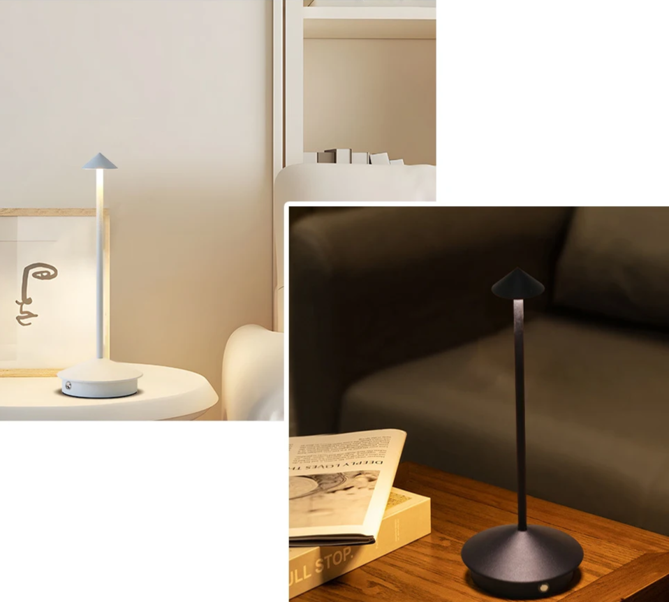 LumaTouch – Oplaadbare LED Tafellamp met Traploze Dimming - tafellampen - gemonteerd
