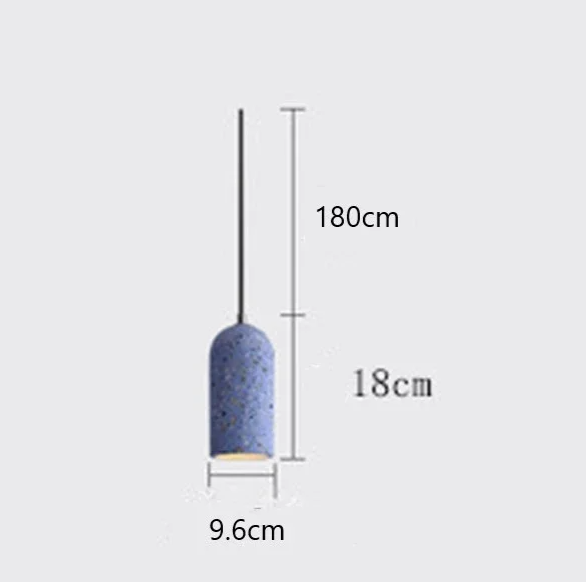 CementoLux – Handgemaakte Cement Hanglamp met LED - hanglampen - close-up