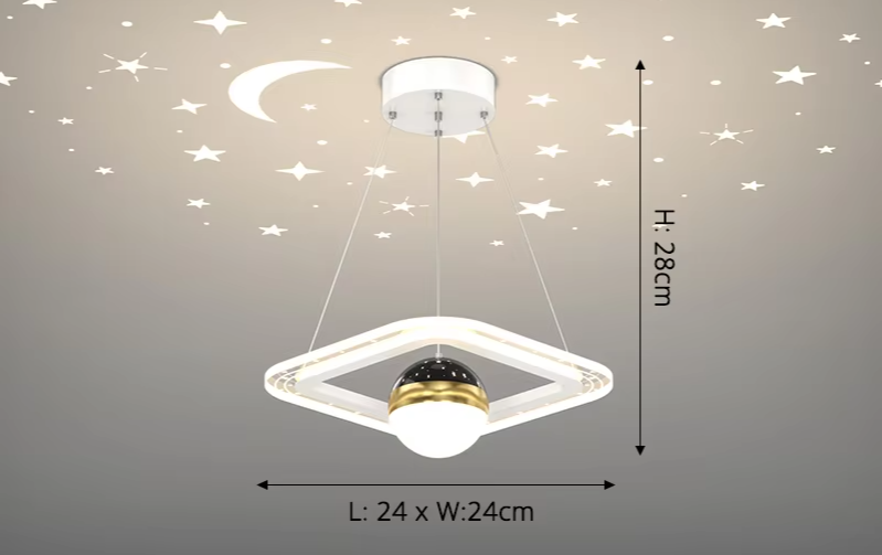 LunaNova LED Plafondlamp met Sterrenprojectie