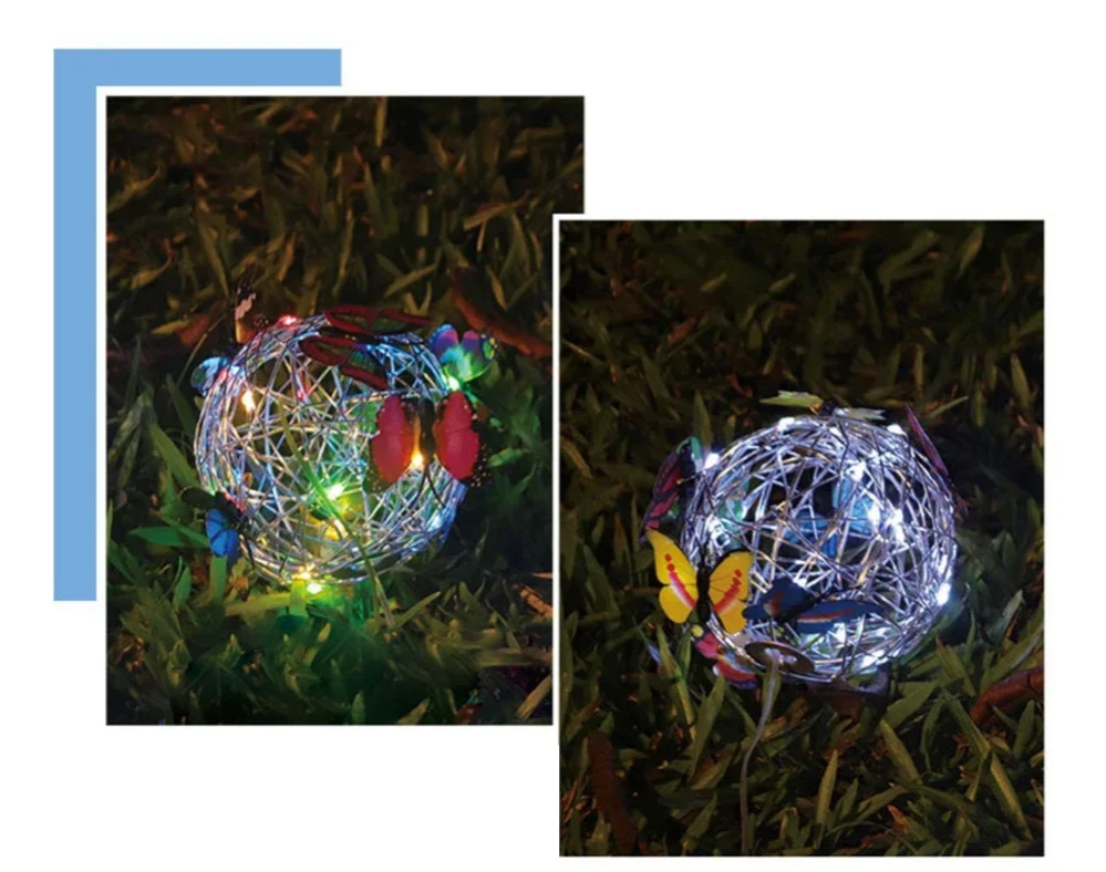 SOLABLOOM Solar Vlinderbol Hanglamp - buitenverlichting - gemonteerd