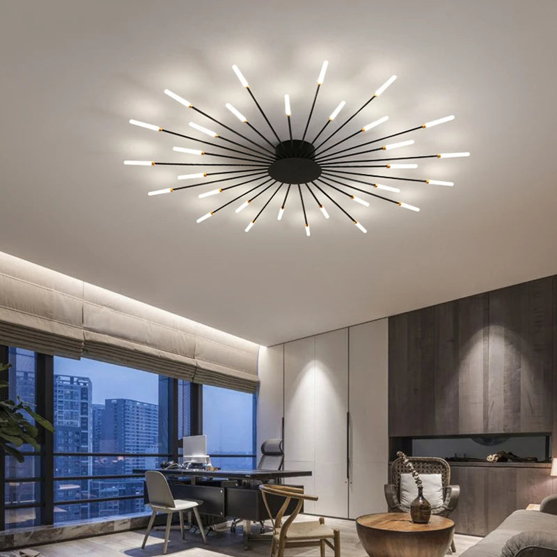 Glory Kroonluchter Met Moderne Uitstraling - plafondlamp - gemonteerd