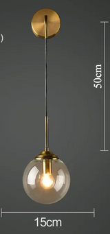 LumoNord Glasbol LED Wandlamp