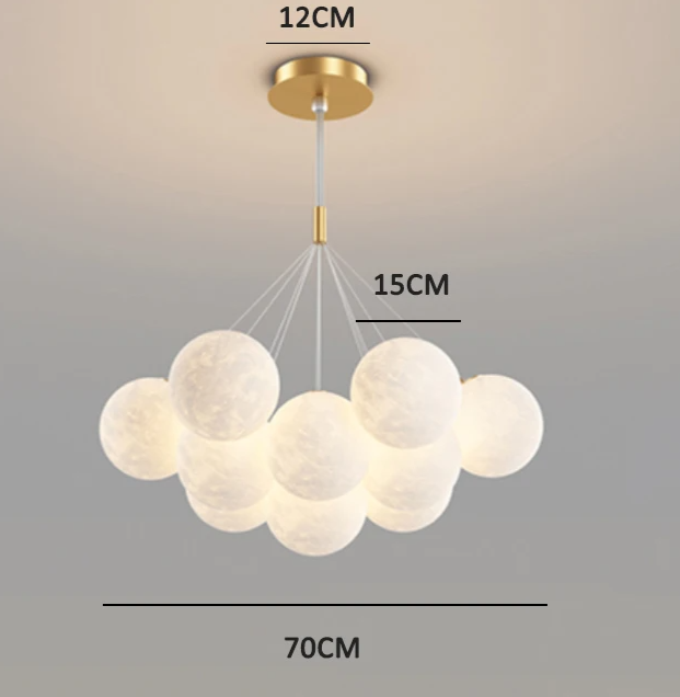 DreamGlow KidsChandelier – Moderne 3D-Print Kinderkamer Hanglamp - hanglampen - sfeerbeeld