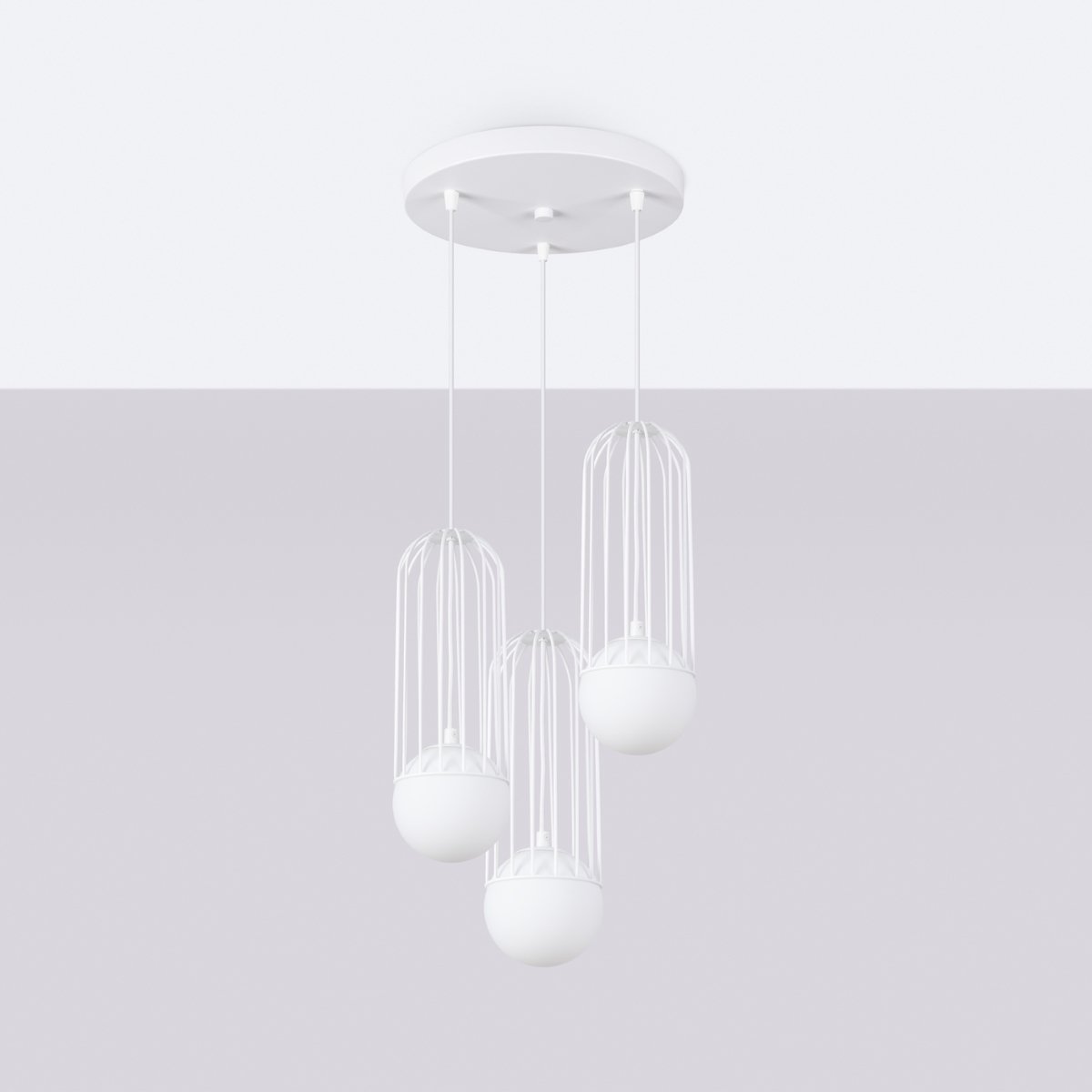 Lightinup Srl - Witte Brina 3P Hanglamp - hanglampen - detail