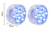 LUMISNAP 10-LED RGB Onderwaterlampen met Magnetische Bevestiging