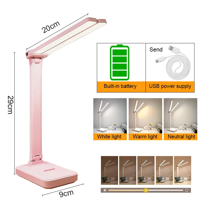 LumoFlex – Oplaadbare LED Bureaulamp met Touchbediening & Vouwbaar Design