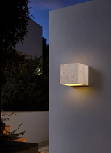 StoneBloc Buitenwandlamp – Natuurlijke Steenlook Wandlamp voor Tuin, Hal & Badkamer