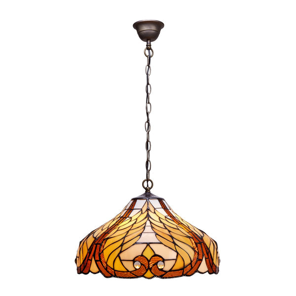 Alexandra Lighting - Tiffany Plafondhanger Met Ketting En Diameter 45Cm Dalí Serie