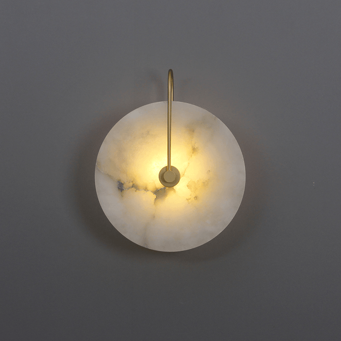 Rustgevende Alabaster LED Wandlamp