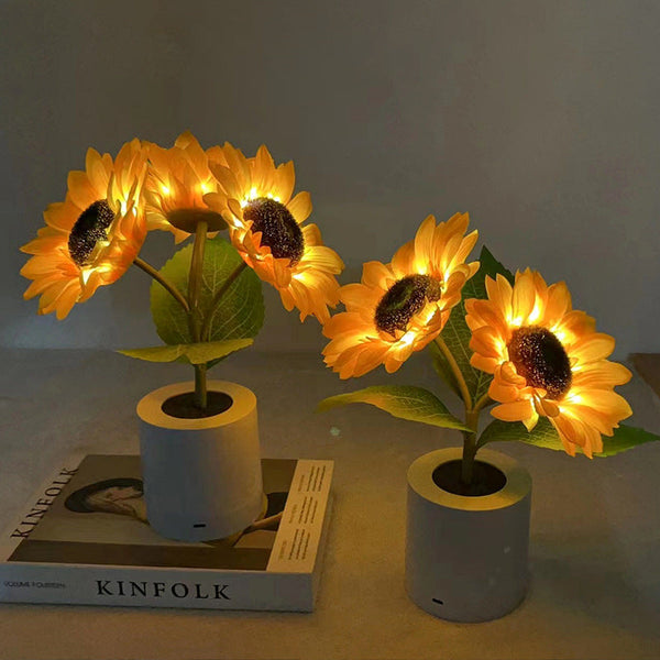 Fonkelende Zonnebloemlamp Voor Op Tafel - tafellampen - afmetingen