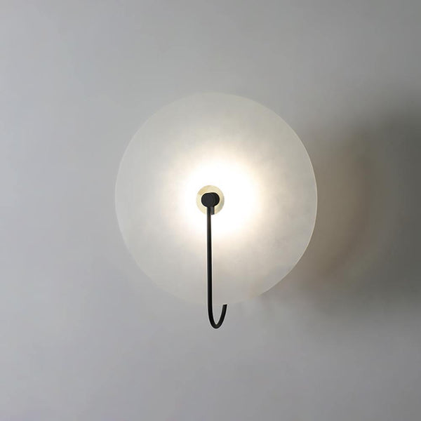 Albaster Steen Led Wandlamp - wandlampen - close-up
