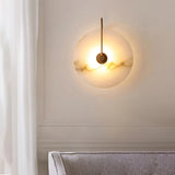 Rustgevende Alabaster LED Wandlamp