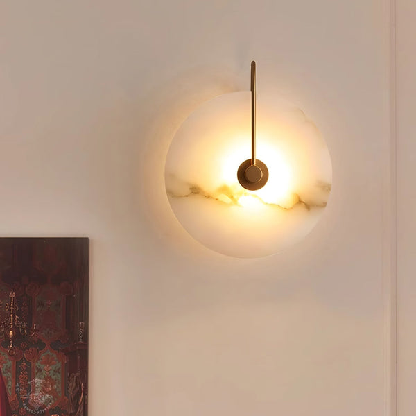 Albaster Steen Led Wandlamp - wandlampen - detail