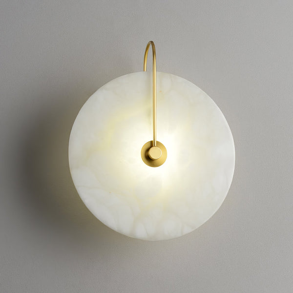 Albaster Steen Led Wandlamp - wandlampen - zijaanzicht