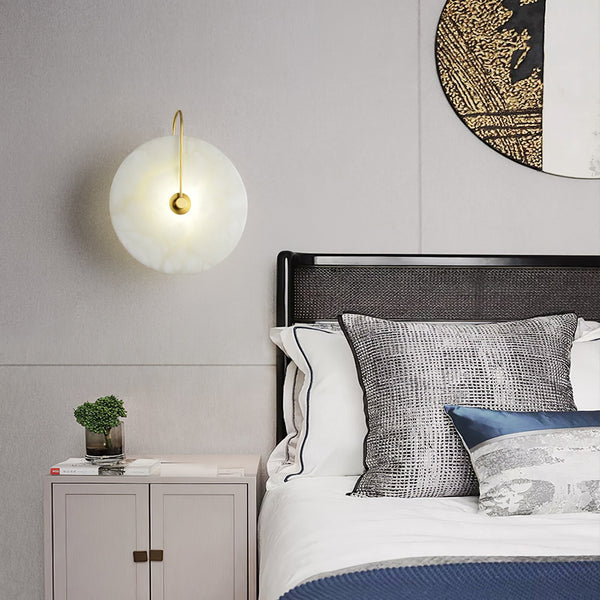 Albaster Steen Led Wandlamp - wandlampen - materiaaldetail