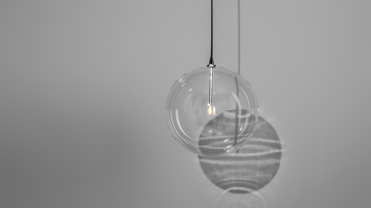 Schwung Lighting - Glass Globe Pendant FI 350 - hanglampen - zijaanzicht