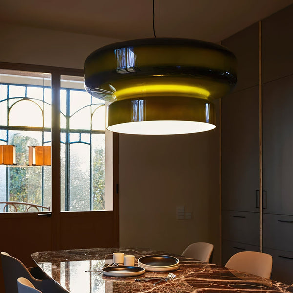 Luxe Bohemia Hanglamp Van Geblazen Glas - hanglampen - sfeerbeeld