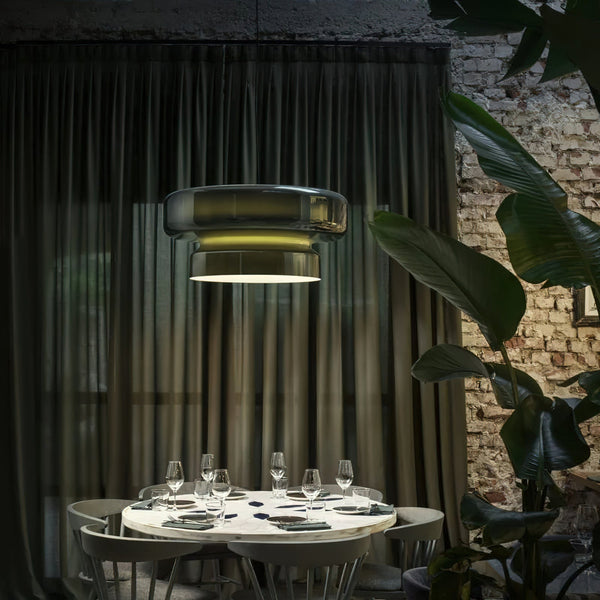 Luxe Bohemia Hanglamp Van Geblazen Glas - hanglampen - sfeerbeeld