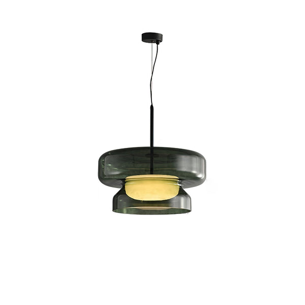 Luxe Bohemia Hanglamp Van Geblazen Glas - hanglampen - detail