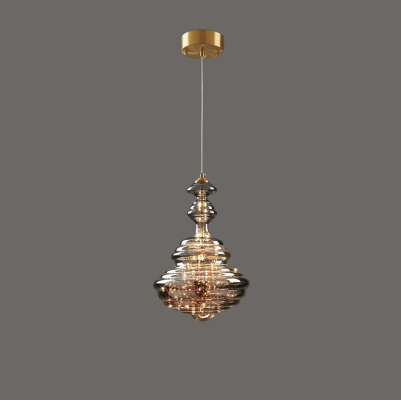 Moderne Grijze Glas Sterrenhemel Hanglamp