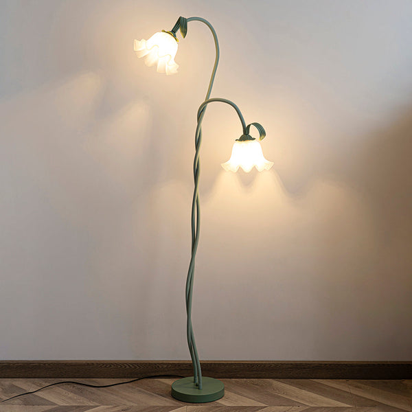 Elegante Calla Flowers Witte Vloerlamp - vloerlamp