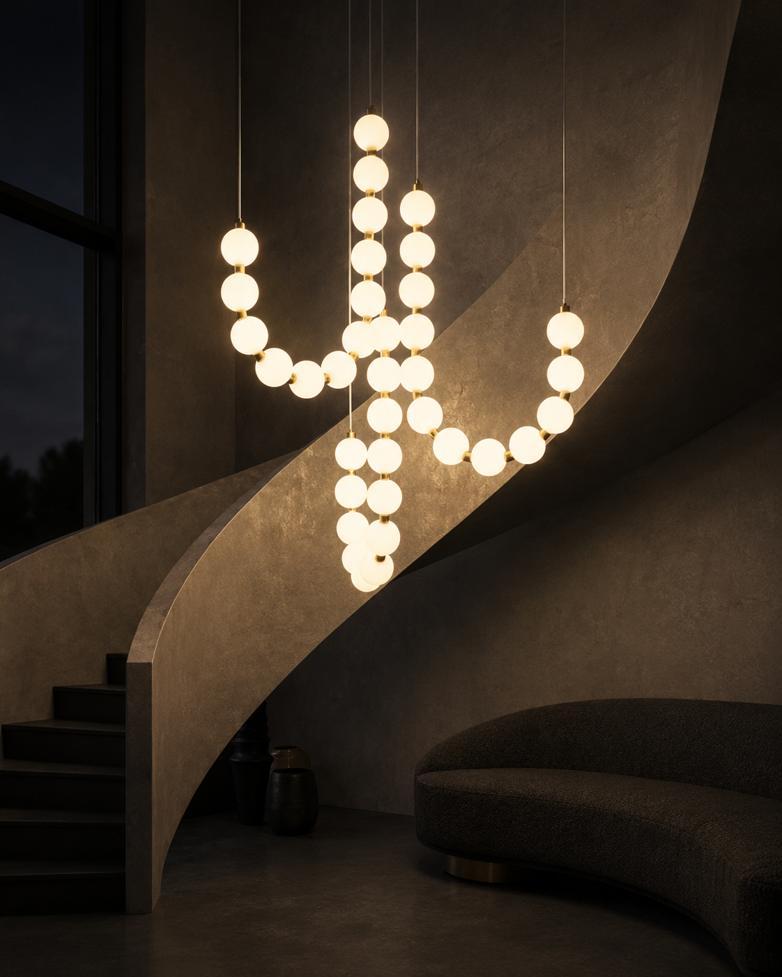 Ketting Kroonluchter - hanglampen - sfeerbeeld