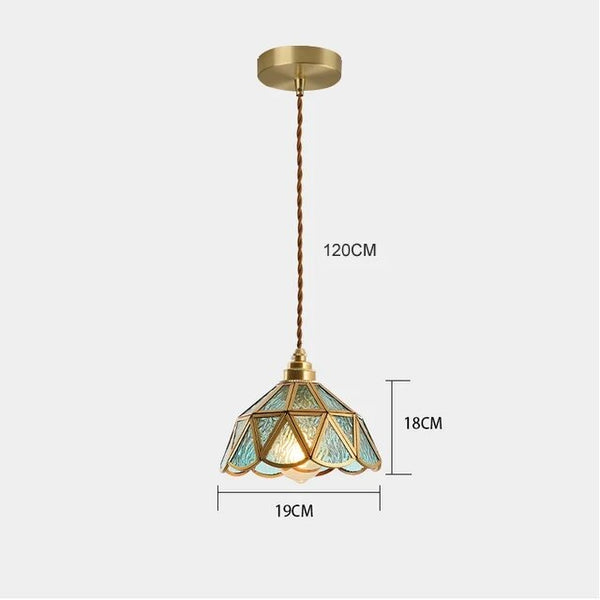 Klassieke Glas In Lood Hanglamp