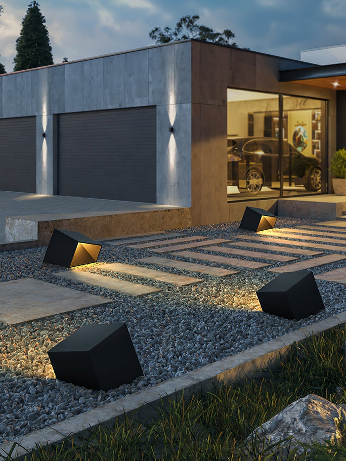 Cube Tuin Buitenlamp Op Zonne-Energie - buitenverlichting - detail