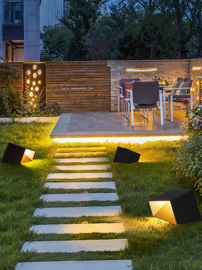 Cube Tuin Buitenlamp Op Zonne-Energie