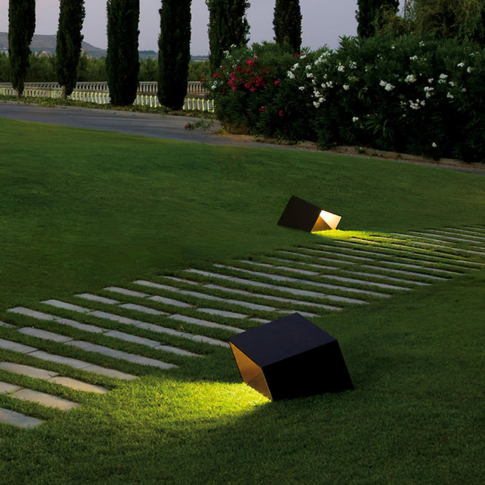 Cube Tuin Buitenlamp Op Zonne-Energie - buitenverlichting - zijaanzicht