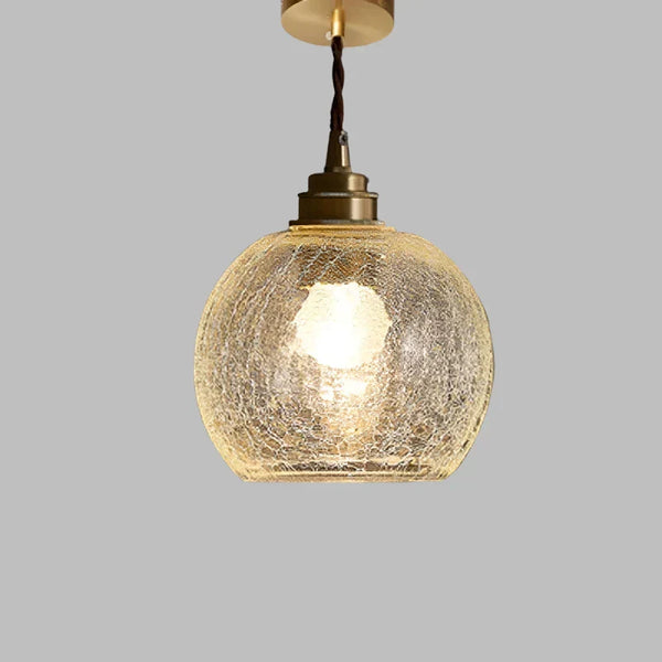 Scandinavische En Retro Kristallen Glazen Hanglamp