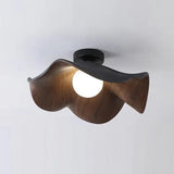 Scandinavische Houten Lotus Plafondlamp