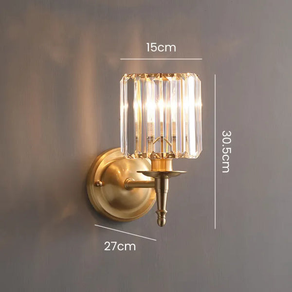 Vintage Luxe Kristallen Wandlamp - wandlampen - verlicht