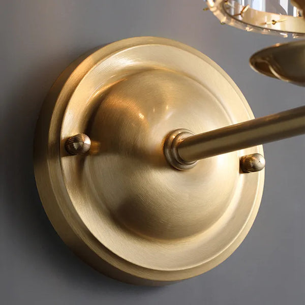 Vintage Luxe Kristallen Wandlamp - wandlampen - materiaaldetail
