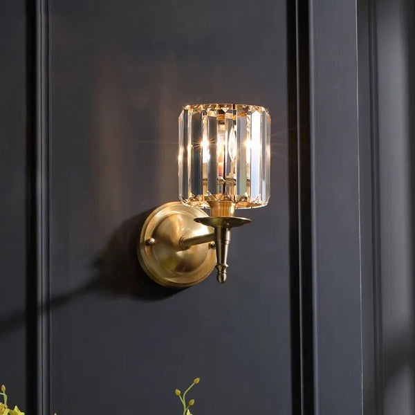 Vintage Luxe Kristallen Wandlamp - wandlampen