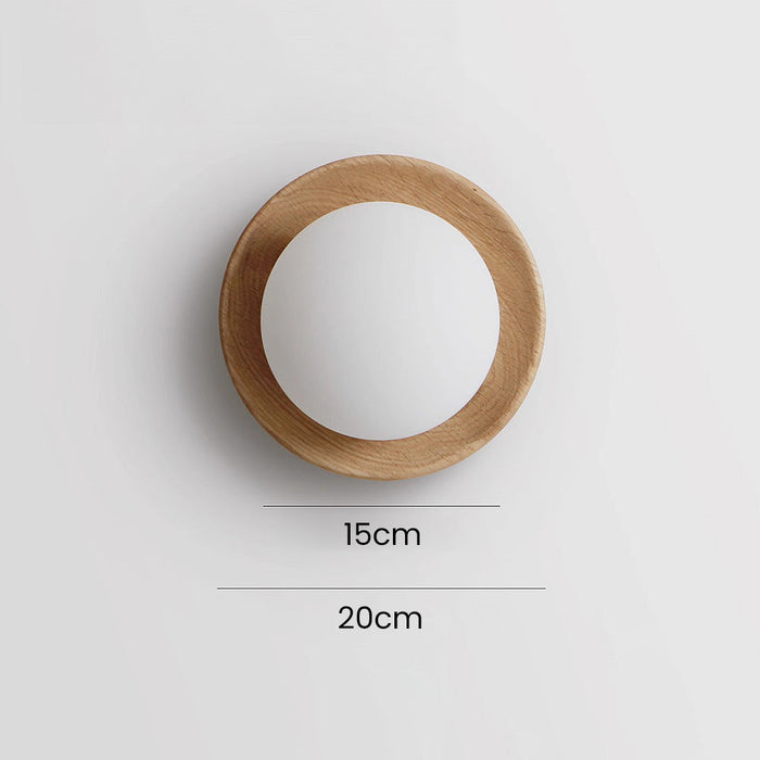 Natuurlijk Hout Wit Eenvoudige Wandlamp - wandlampen - verlicht
