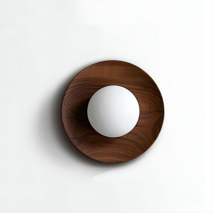 Natuurlijk Hout Wit Eenvoudige Wandlamp - wandlampen - gemonteerd