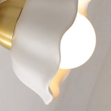 Retro Franse Witte Bloem Wandlamp