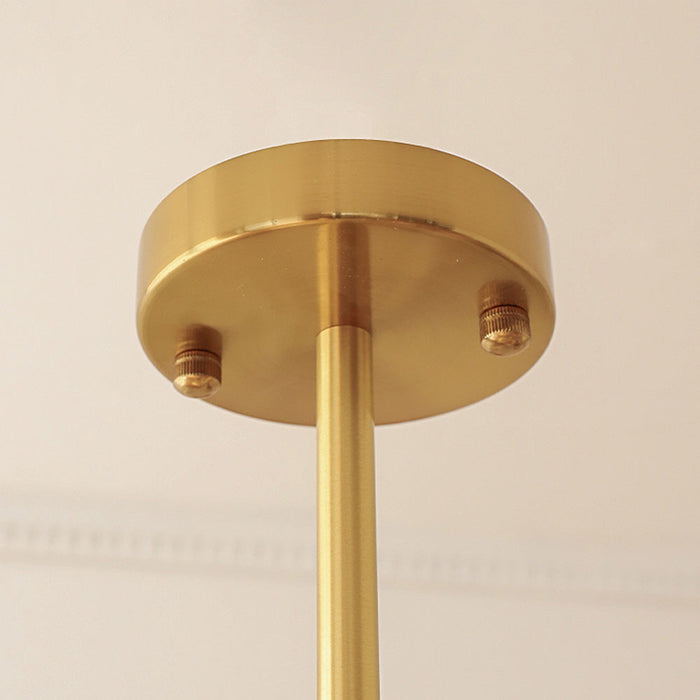 Bauhaus Hanglamp Van Roomgeel Glas - hanglampen - in de kamer