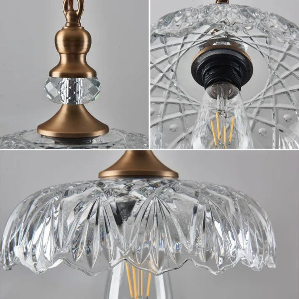 Mini Keukeneiland Glazen Hanglamp - hanglampen - verlicht