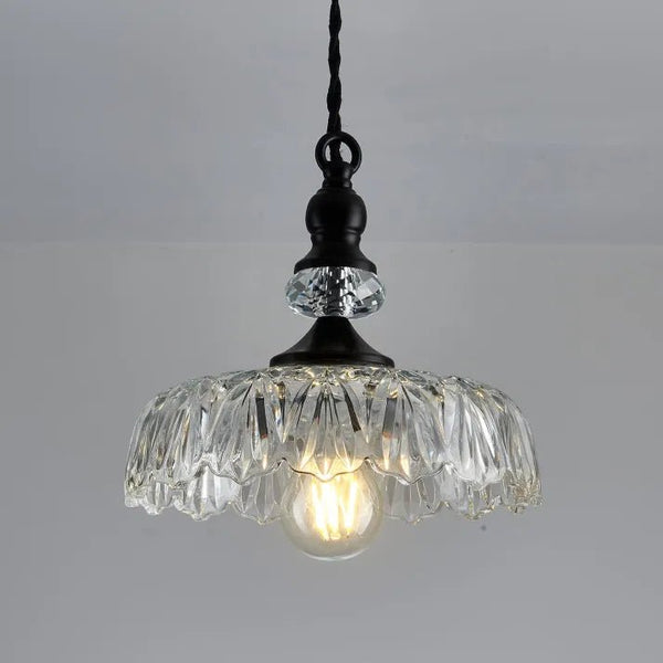 Mini Keukeneiland Glazen Hanglamp - hanglampen - zijaanzicht