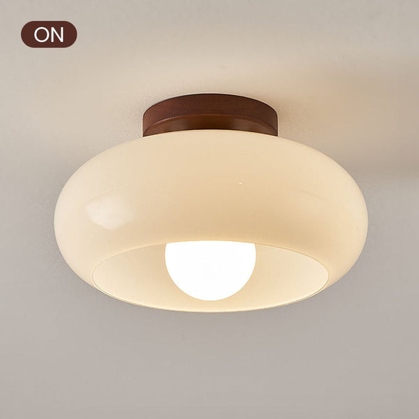 Vintage Witte Kleine Hal Plafondlamp - hanglampen - detail