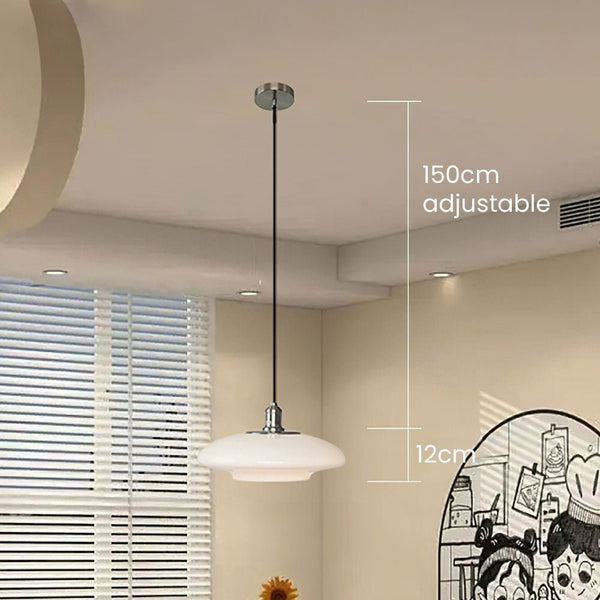 Moderne Hanglamp Van Wit Glas