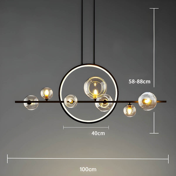 Moderne Glazen Bolkroonluchters - hanglampen - in de kamer