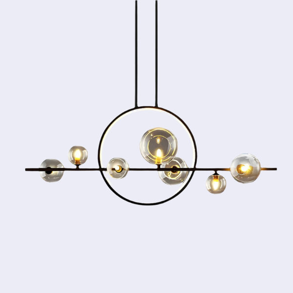 Moderne Glazen Bolkroonluchters - hanglampen - detail