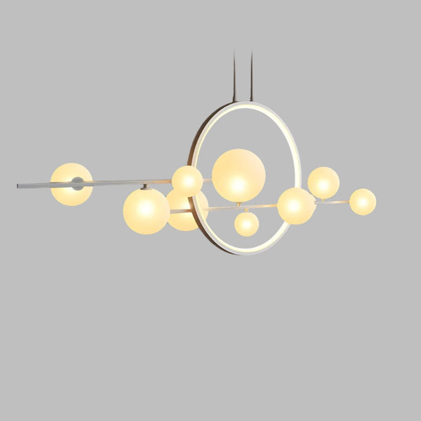 Moderne Glazen Bolkroonluchters - hanglampen - close-up